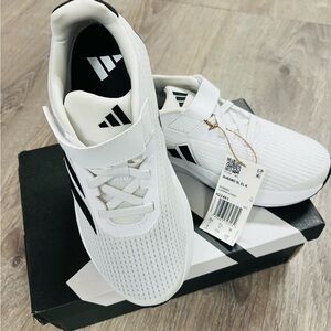 Adidas Kids White and Black Sneakers